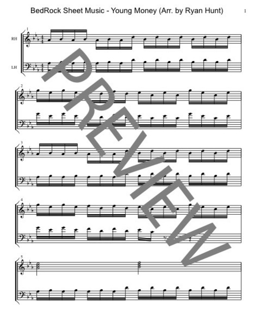 Product picture BedRock - Young Money Sheet Music